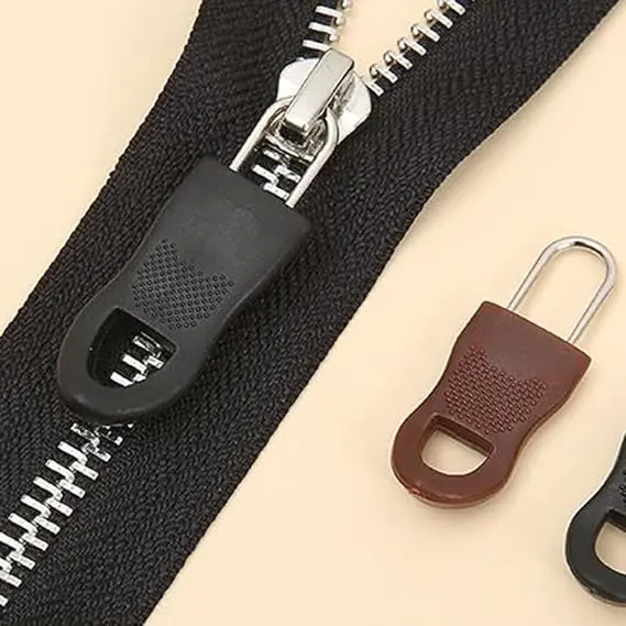 Fermuar Çekme Aparatı 10lu paket (kahve rengi)