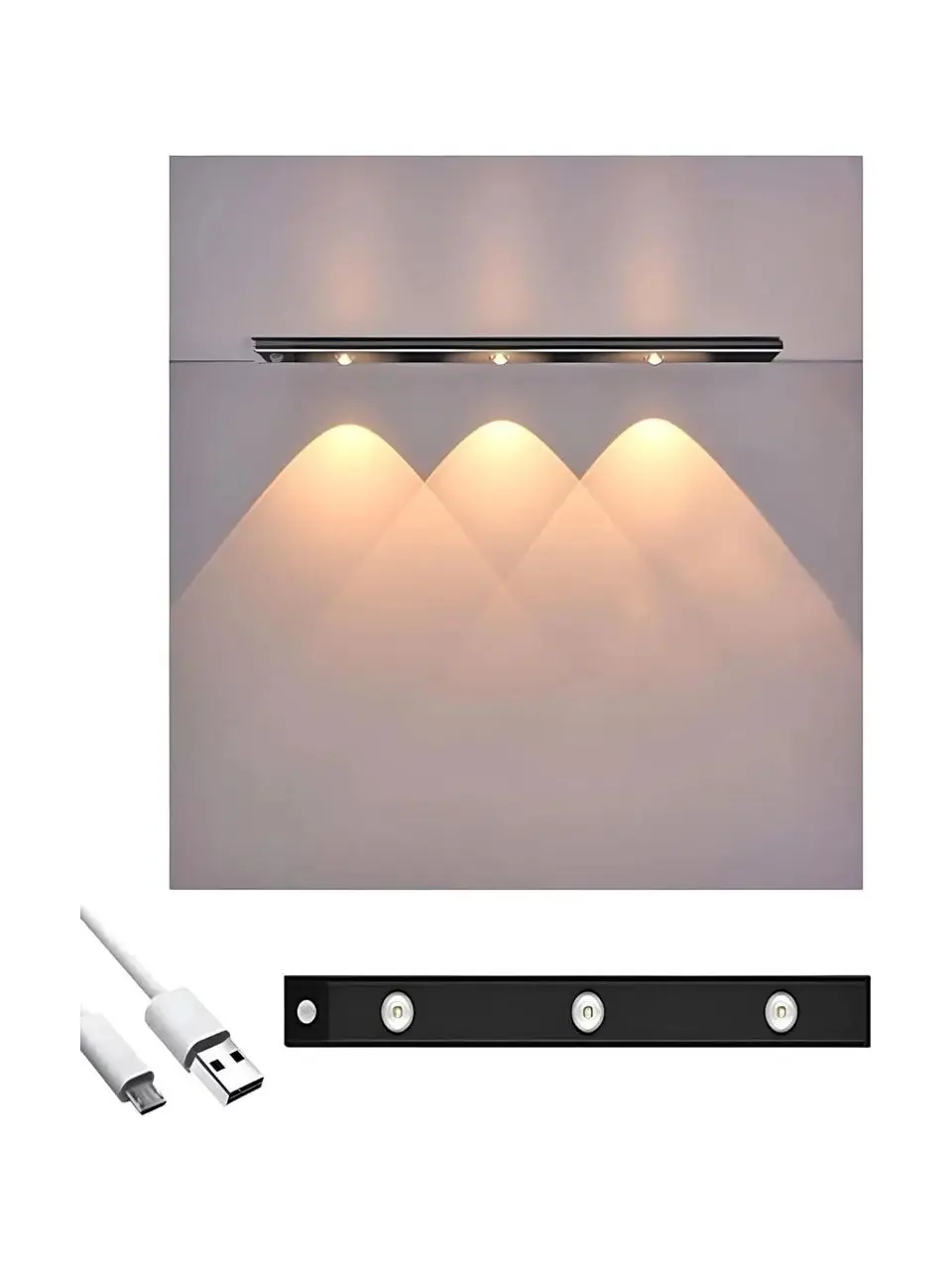 Ürün görseli: Cata Bella Slim CT-2464 USB Şarjlı Sensörlü Led Armatür