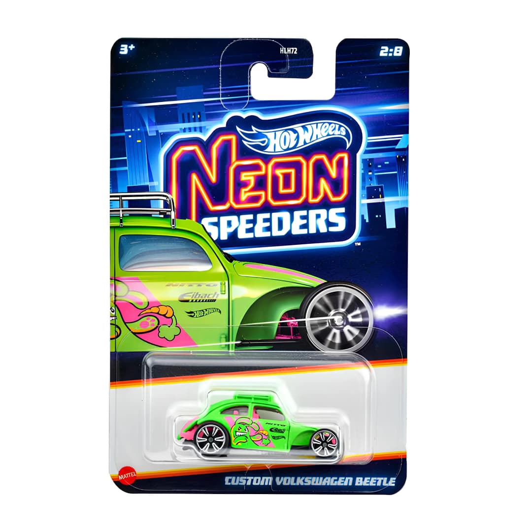 Ürün görseli: Hot Wheels Neon Speeders Özel Seri Arabalar Volkswagen Beetle JBY93
