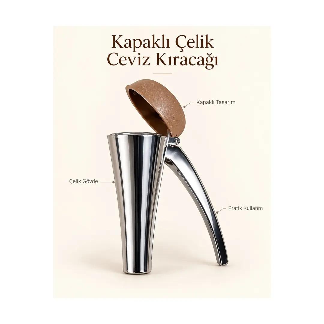 Ürün görseli: SİNCAP AROW KAPAKLI METAL CEVİZ KIRACAĞI TR-7311