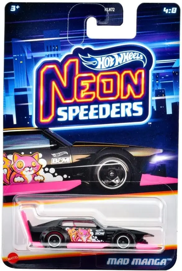 Ürün görseli: Hot Wheels Neon Speeders Özel Seri Arabalar Mad Manga JBY95