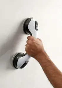 Ürün görseli: Vantuzlu Çok Amaçlı Banyo Tutucu Aparat Kol