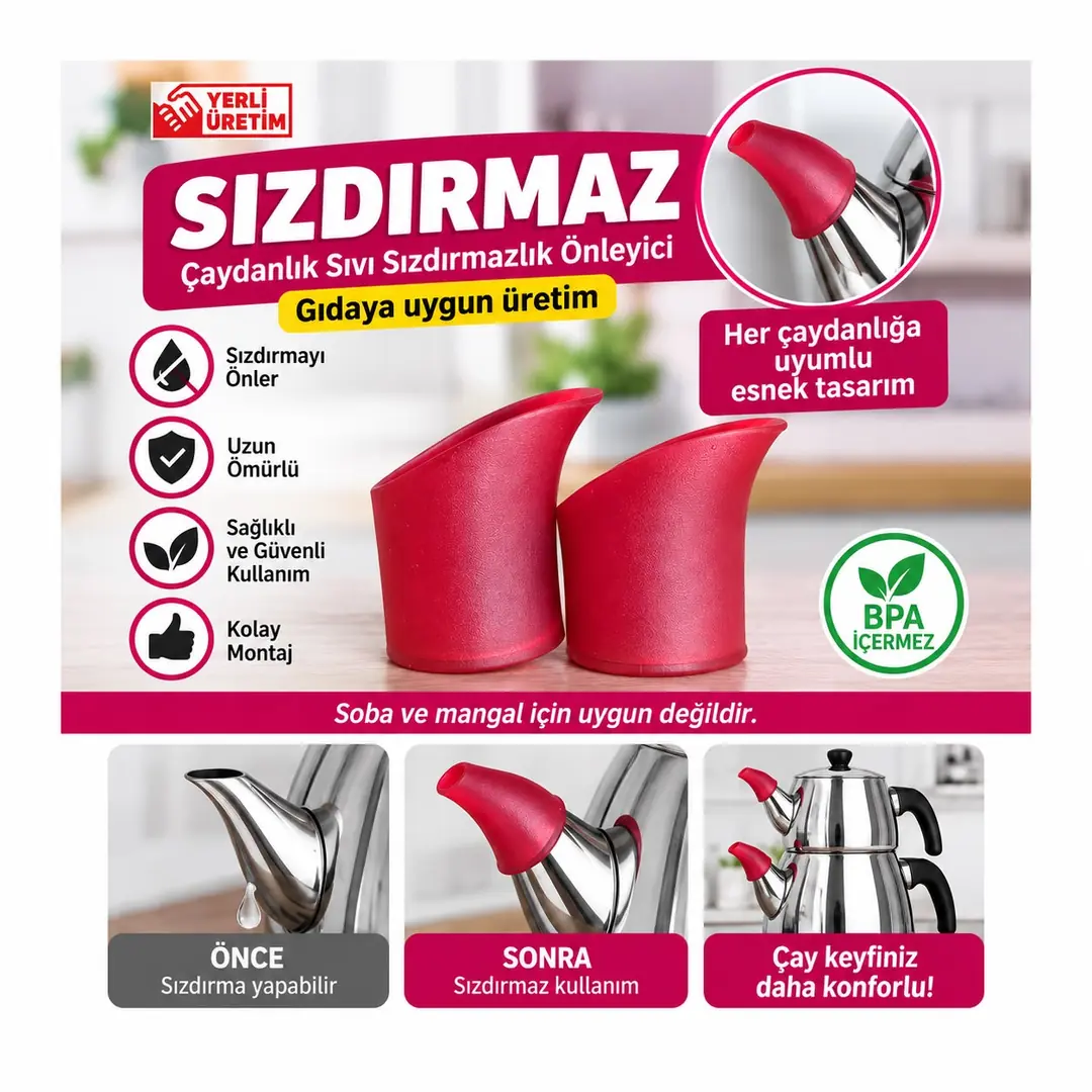 Ürün görseli: HAUSPRO ÇAYDANLIK AĞZI SIZDIRMAZ