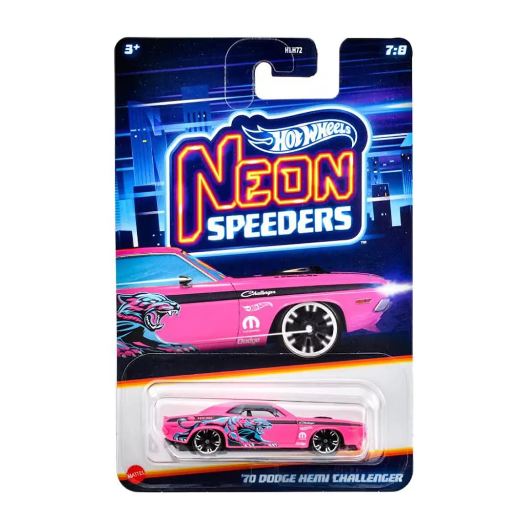 Ürün görseli: Hot Wheels Neon Speeder Özel Seri Arabalar 70 Dodge Hemi Challenger JBY98 HLH72