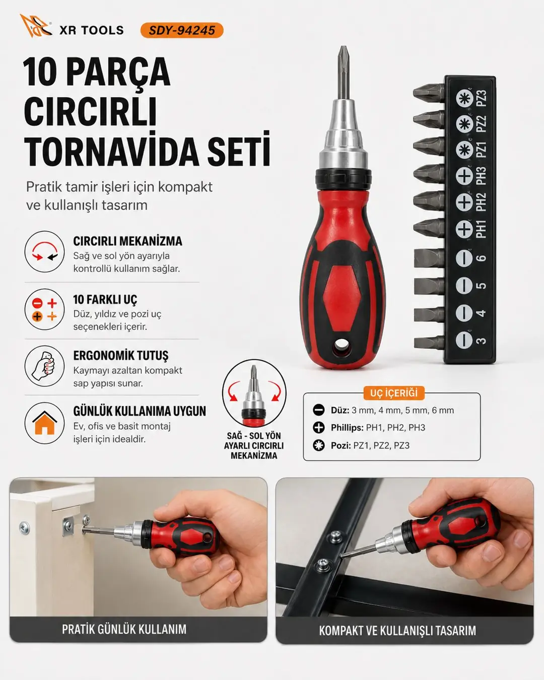 Ürün görseli: ORHAN TOPAÇ TORNAVİDA 10İN1 CIRCIRLI