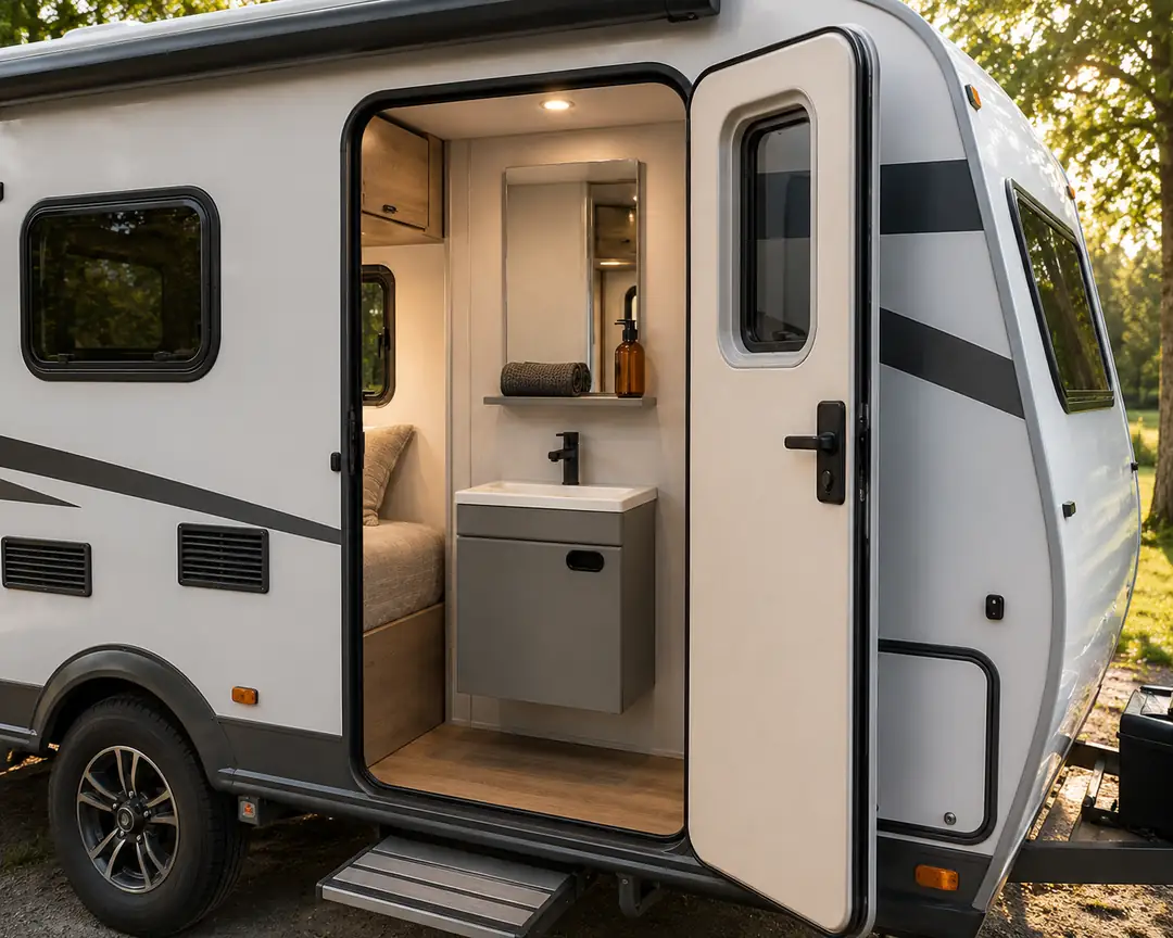 ÇERÇİ PVC BANYO DOLAP SETİ 43CM AKOR KARAVAN TEKNE