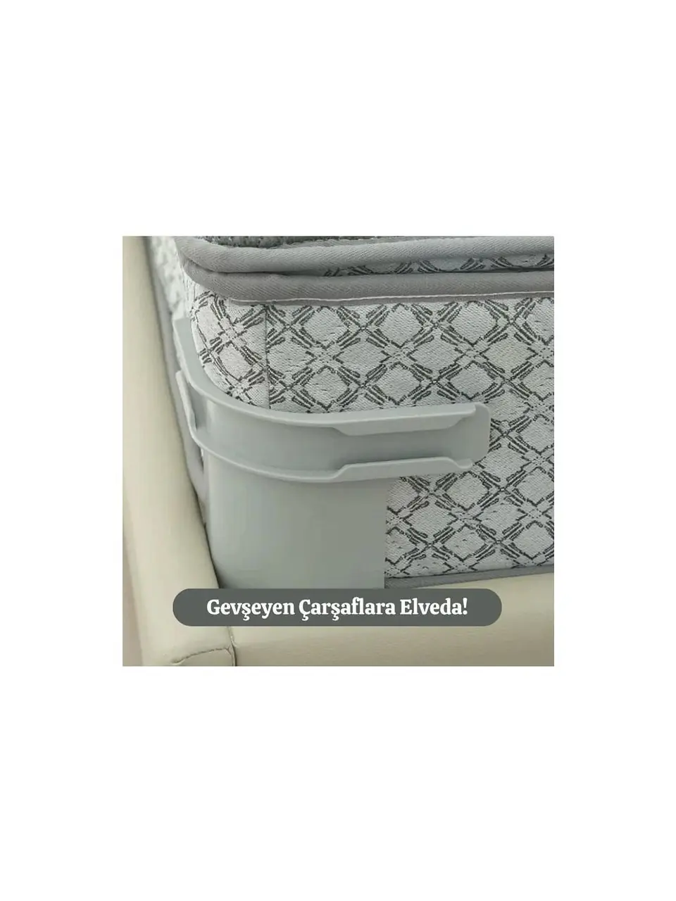 Çarşafmatik 4 Adet Çarşaf Düzenleyici Sabitleyici Görünmez Nevresim Çarşaf Kilidi Organizeri