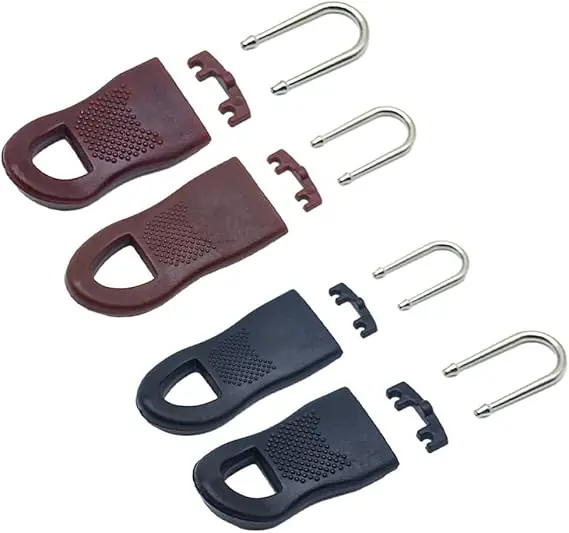 Fermuar Çekme Aparatı 10lu paket (kahve rengi)