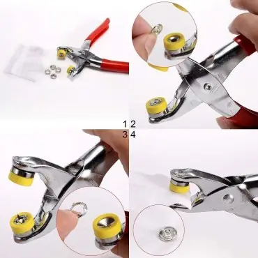 Çıtçıt Düğme Pense Seti Metal Gövde