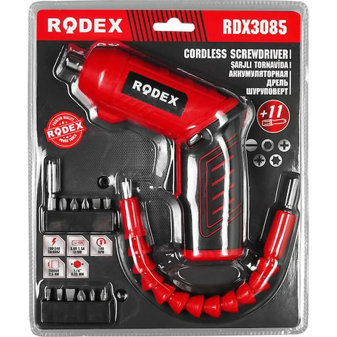Ürün görseli: KARYUN RODEX ŞARJLI TORNAVİDA SETİ 3085