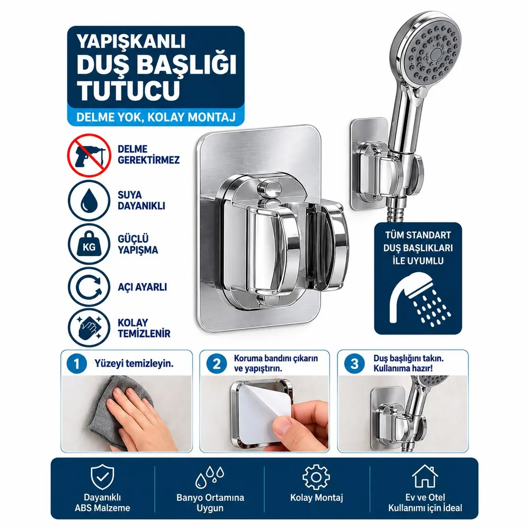 Ürün görseli: İLHAN YAPIŞKANLI DUŞ ASKI APARATI