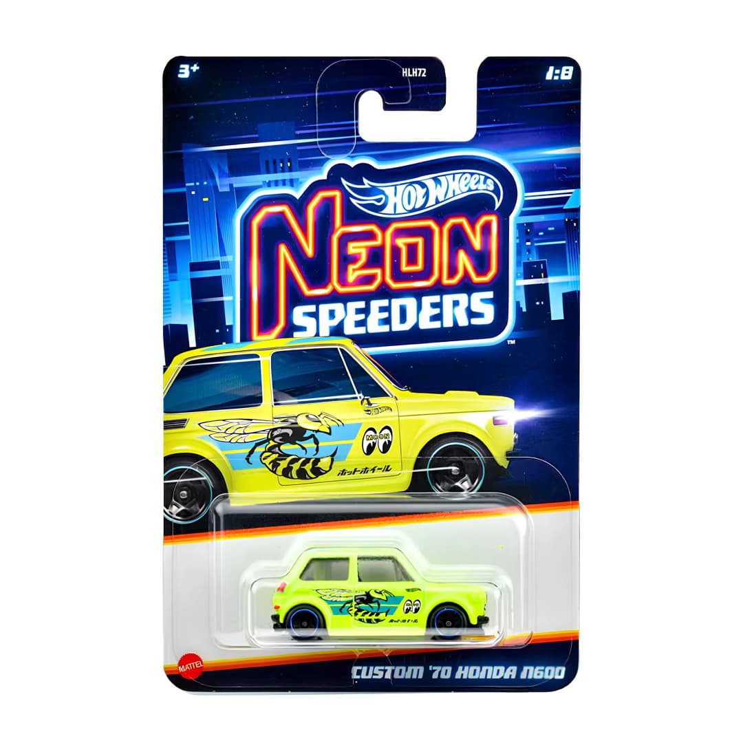 Ürün görseli: Hot Wheels Neon Speeders Özel Seri Arabalar 70 Honda N600 JBY92
