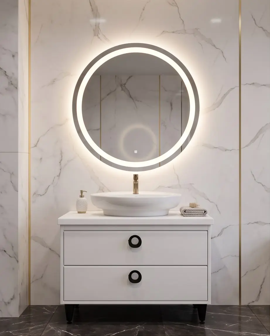 ÇERÇİ PVC SOFİA BANYO LAVABO DOLAP SETİ