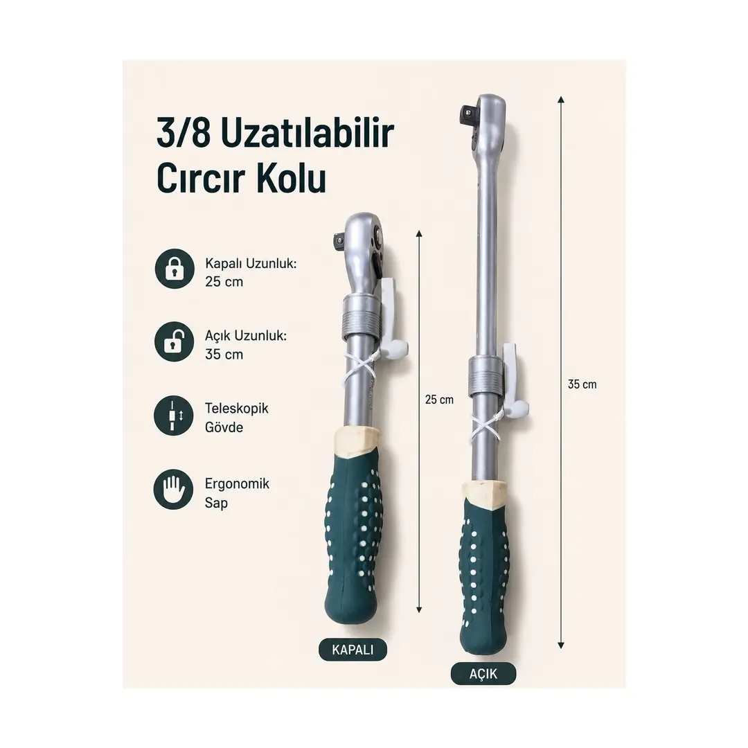 Ürün görseli: ORHAN 3/8 UZATMALI CIRCIR KOLU